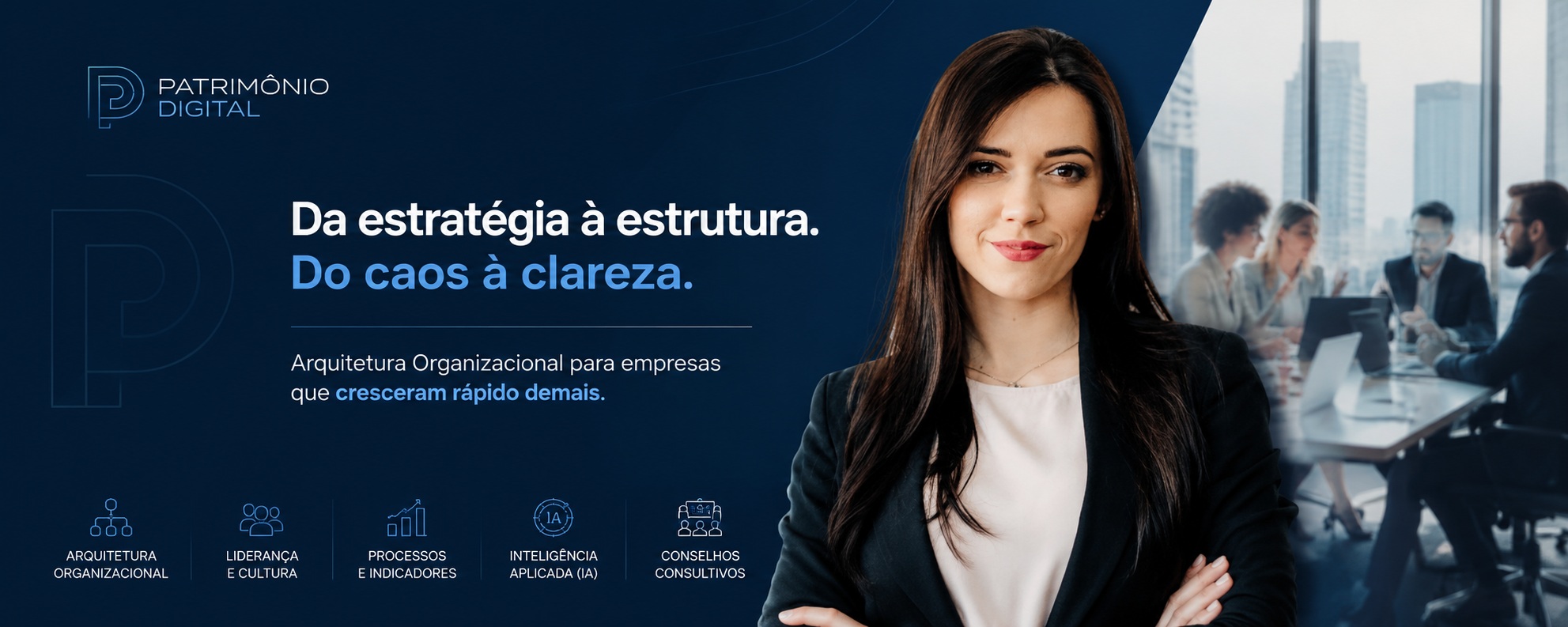Da estratégia à estrutura. Do caos à clareza.